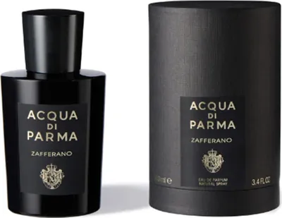 Obrázok produktu pre Acqua di Parma Zafferano, Unisex, 100 ml, Bergamot, Koriander, Mandarínka, Oranžová, Geranium, jazmín sambakový, Oranžový kvet, Ruže, Šafrán, Pačuli, Tonka, Vanilka, ALCOHOL DENAT. - PARFUM (FRAGRANCE) - AQUA (WATER) - LIMONENE - LINALOOL - CITRONELLOL...