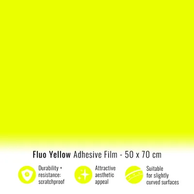 Immagine prodotto di Pellicola per auto giallo fluo 50 x 70 cm
