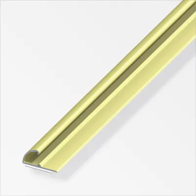 Produktbild von alfer Einfassprofil 1 m, 26 x 13 mm Aluminium eloxiert messing