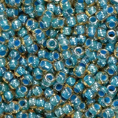 Image de KNORR prandell 213105679 Rocailles de Bohème Ø 2,5 mm bleu-vert transparent
