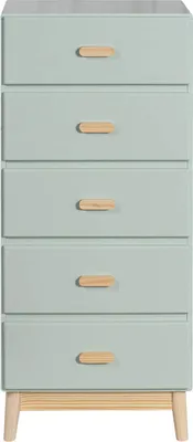 Zdjęcie produktu dla Komoda Mobili Rebecca Aloe 115x50x40 MDF sosna aqua zielony brązowy skandynawski Do montażu