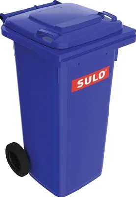 Produktbild von Müllgroßbehälter 120l HDPE blau fahrbar,n.EN 840 SULO