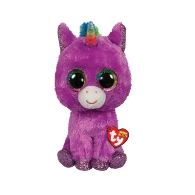Zdjęcie produktu dla Ty - Przytulanki - Beanie Buddy - Jednorożec z rozetą - 24 cm