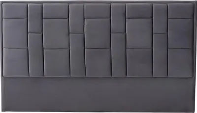 Produktbild von Bettkopfteil - 160 cm - Samt - Dunkelgrau - HERMINE