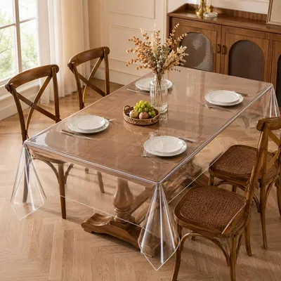 Immagine prodotto di Pellicola trasparente per tavolo, 220 x 140 cm, lavabile, in PVC