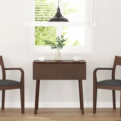 Imagen del producto de Maison Exclusive - Mesa de comedor de madera maciza marrón, hecha de goma
