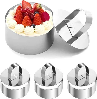 Obrázok produktu pre Prstence na dezerty a večere – oceľ – 8 cm