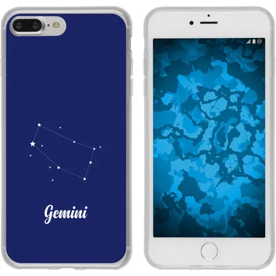 Produktbild von PhoneNatic Case kompatibel mit Apple iPhone 7 Plus / 8 Plus Silikon-Hülle SternzeichenGemini M12