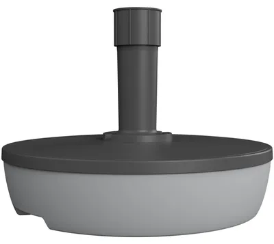 Produktbild von Schirmstnder 20/32 kg anthrazit/grau rund, befllbar mit Wasser/Sand