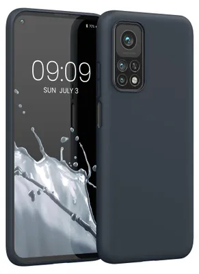 Produktbild von kwmobile Handyhülle für Xiaomi Mi 10T / Mi 10T Pro Hülle - TPU Case - Kabelloses Laden - Schutzhülle Cover in Heidelbeerblau