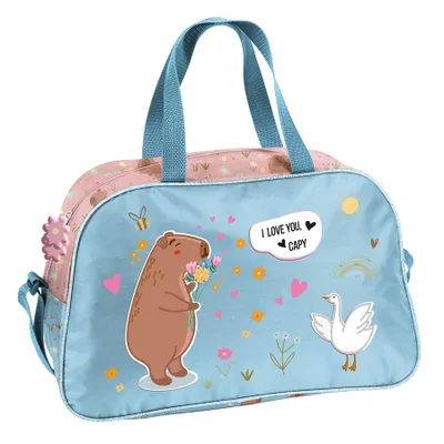 Image de Sac de sport pour enfants (filles et garçons) - Sac à bandoulière avec motif Cacybara