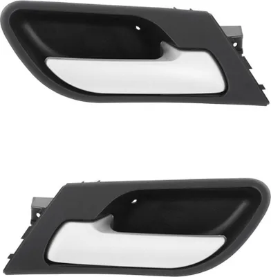 Zdjęcie produktu dla Klamka wewnętrzna srebrna LEWA + PRAWA PRZEDNIA do BMW X5 E53 z lat 1999-2006