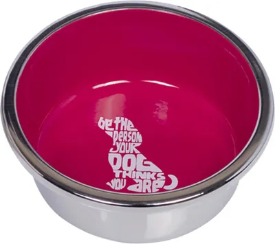 Produktbild von Nobby Edelstahlnapf "WISE", rutschfest 13 cm 0,47 ltr, rot