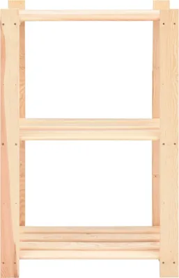 Produktbild von "Winter Sale" Lager- & Regalsysteme - Beige Lagerregal mit 3 Böden 60×38×90cm Kiefer Massivholz 150 kg DE1829274