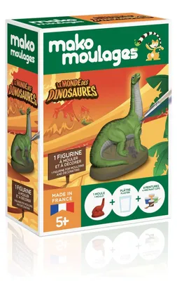 Image de Dinosaures. Diplodocus. Kit créatif pour peindre des dinosaures. Plâtre