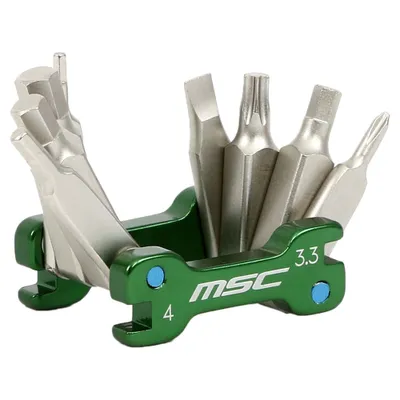 Produktbild von Msc Superflatxl Micro Multitool 12 Functions Green One Size