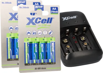 Obrázok produktu pre Nabíjačka BC-X500 + 8x AA XCell akumulátor 1,2 V 2700 mAh