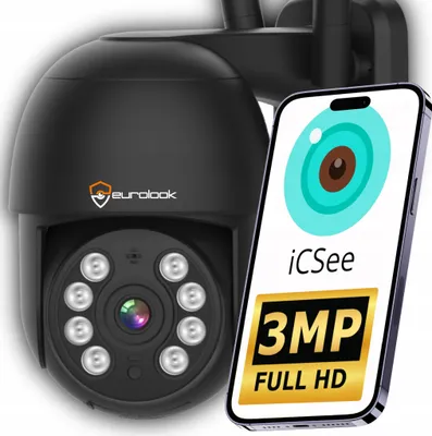 Obrázok produktu pre Vonkajšia Wifi 3Mp Otočná Ip66 Sd Kamera S Detekciou Pohybu A Siluety