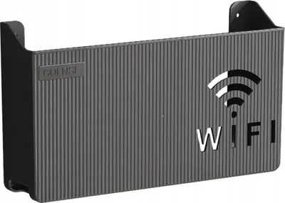 Obrázok produktu pre Nástenný držiak pre prepínač smerovača WLAN čierny