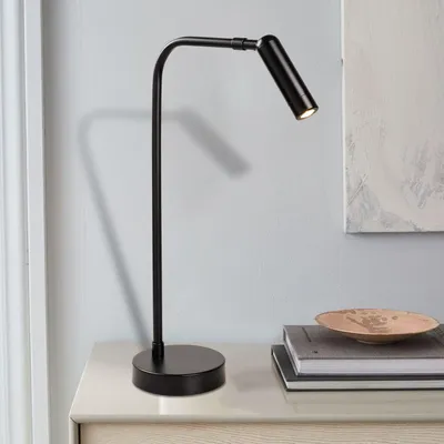 Produktbild von Opviq, Uğur - 6046, Schreibtischlampe, METALLKÖRPER, Schwarz, 47 x 11 x 11 cm
