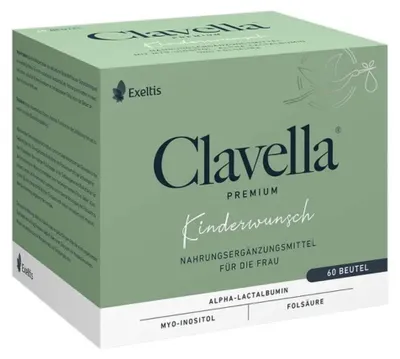 Produktbild von Clavella Premium Beutel bei Kinderwunsch für die Frau, 60 St. Beutel