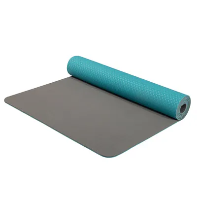 Produktbild von YATE Yoga Matte, TPE, Türkis/Grau
