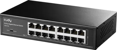 Produktbild von Switch Cudy GS1016, 16 portów, 10/100/1000, Auto-MDI/MDIX, do szafy 19"