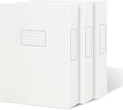 Image de Boîtes à documents en acier renforcé, lot de 3, blanches, très résistantes