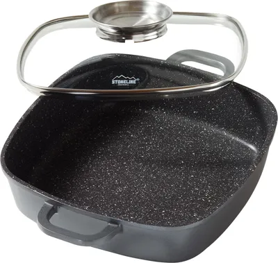 Produktbild von STONELINE® Servierpfanne Eckig 24 cm | mit Deckel