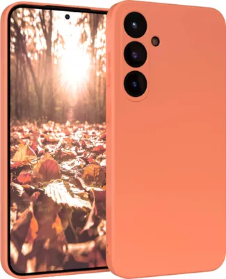 Produktbild von EAZY CASE - TPU Hülle für Samsung Galaxy S25 Plus, TPU Case stoßfeste Handyhülle, weiches Cover mit Kameraschutz, Silikonhülle in Orange