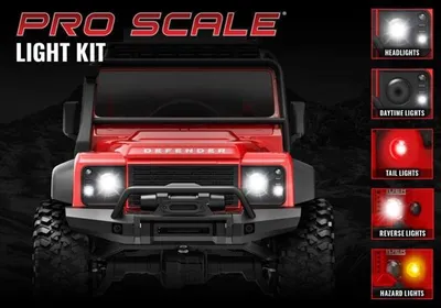Produktbild von Traxxas TRX9784 LED Licht Set komplett DEFENDER 1/18
