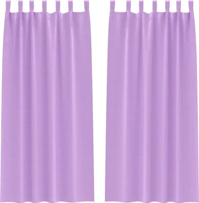 Obrázok produktu pre vidaXL Zatemňujúce závesy s krúžkami 2 ks Fialová 245 x 140 cm