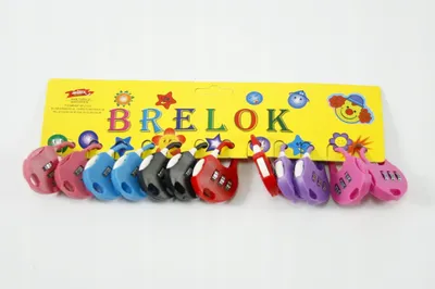 Produktbild von 12x Zahlenschloss Schlüsselanhänger Vorhängeschloss Code 555 Anhänger Set Kinder