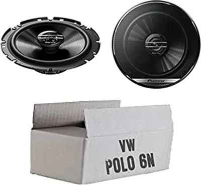 Produktbild von Lautsprecher Boxen Pioneer TS-G1720F - 16,5cm 2-Wege Koax Koaxiallautsprecher Auto Einbausatz - Einbauset passend für VW Polo 6N - justSOUND
