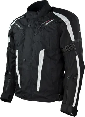 Produktbild von Roleff RO546 Kurze Motorradjacke – Schwarz-Weiß, wasserdicht, atmungsaktiv & mit Protektoren  Roleff Größe: 5XL,