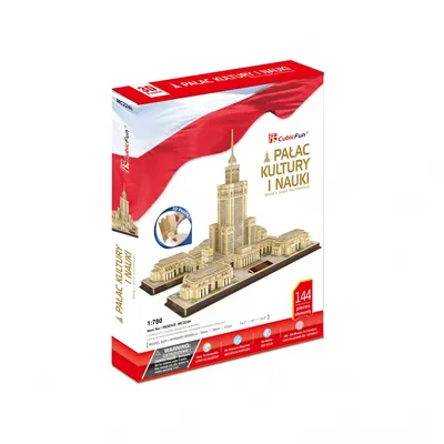 Produktbild von Palast der Kultur und Wissenschaft 3D-Puzzle 144 Teile Cubicfun 20224