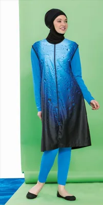 Produktbild von Hasema Burkini, Bademode, Hijab,Badeanzug, Tesettür Mayo, Swimwear H-225