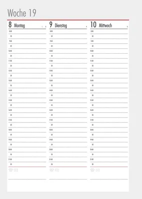 Productafbeelding van bsb 02-0655 Ersatzkalendarium Business - A4, 1 Woche / 2 Seiten