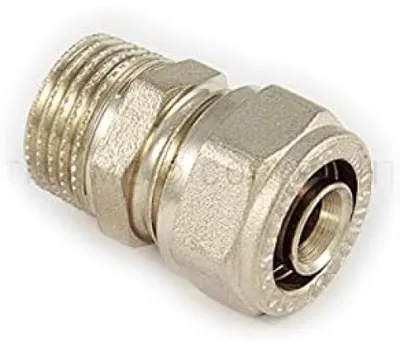 Immagine prodotto di tiemme serie 1600 raccordo diritto niples maschio m 16 x 1/2 a s