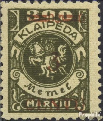 Produktbild von Briefmarken Memelgebiet 1923 Mi 168 gestempelt Aushilfsausgabe