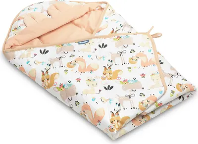 Produktbild von Einschlagdecke Für Babyschalen Velvet Xl Picknick Pfirsich