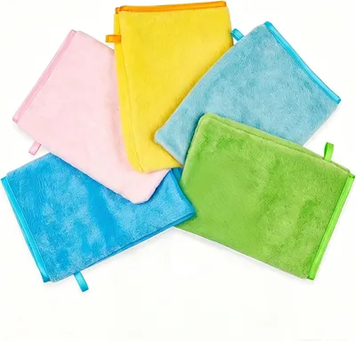 Zdjęcie produktu dla Ściereczki do mycia z mikrofibry, miękkie, 15x21 cm, zestaw 5 sztuk, do twarzy i ciała