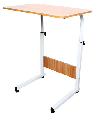 Image de Table réglable en hauteur de 70 à 90 cm, montée sur roulettes, dimensions 40 x 60 cm