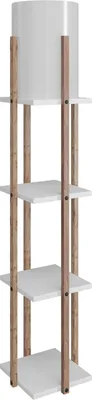 Produktbild von Opviq, Nora - White, Stehlampen, Weiß, aus MDF, 21 x 21 x 135 cm
