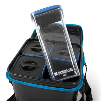 Obrázok produktu pre PRESTON HARDCASE BAIT SAFE 25 x 25 x 25 cm so 4 boxmi na návnadu, 1,6 l, box na návnadu, box na rybárske náčinie