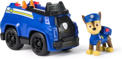 Image de PAW Patrol - Le véhicule de patrouille de Chase - Voiture de jeu avec figurine