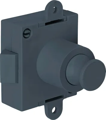 Image de JUNIE Serrure à loquet Push-Lock d'un côté, plastique gris anthracite