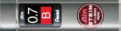 Produktbild von Pentel AIN STEIN Ersatzminen für Druckbleistifte Schwarz B 0,7 mm 40 Stück