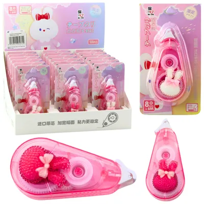 Produktbild von Korrekturband Maus Schule Büro Deko Hase Rosa 8mm x 6m