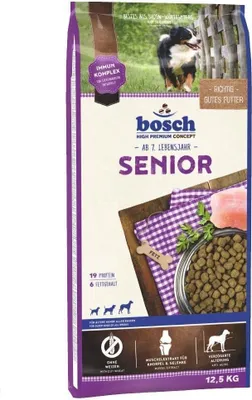 Obrázek produktu pro Bosch Hundefutter Maxi Senior Geflügel, 1er Pack (1 x 12.5 kg), Senior, Drůbež, Rýže, 12,5 kg